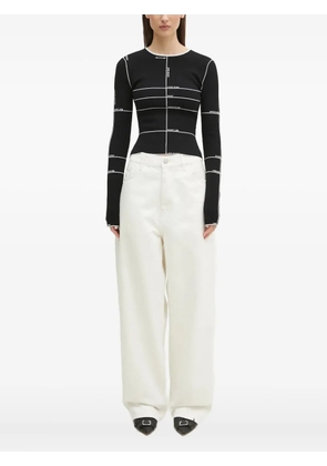 VETEMENTS intarsia-knit top - Black