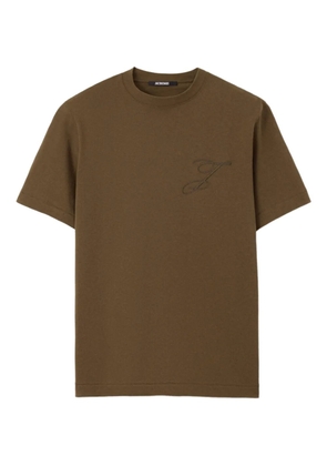 Jacquemus logo-embroidered T-shirt - Green