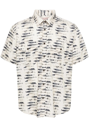 Filson fish-print cotton shirt - Neutrals
