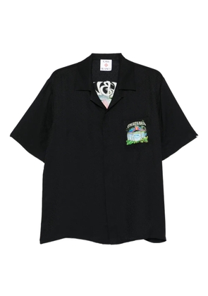 Casablanca short-sleeve graphic shirt - Black