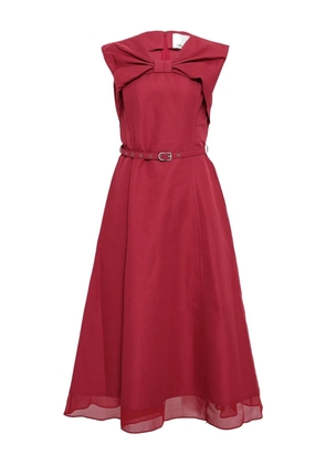 3.1 Phillip Lim bow belted midi dress - Red