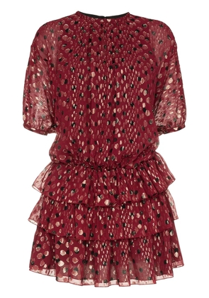 Saint Laurent polka dot dress - Red