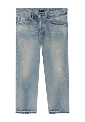 John Elliott distressed frayed jeans - Blue