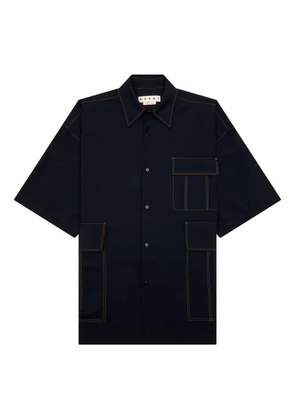 Marni pocket-detail short-sleeve shirt - Blue