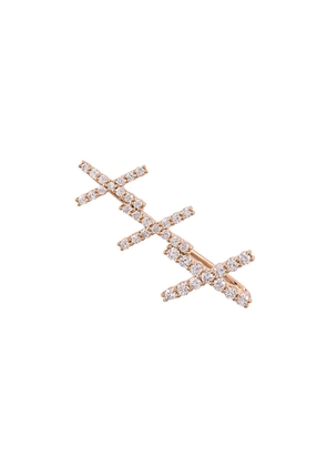 ALINKA 18kt rose gold KATIA diamond right ear cuff - Metallic