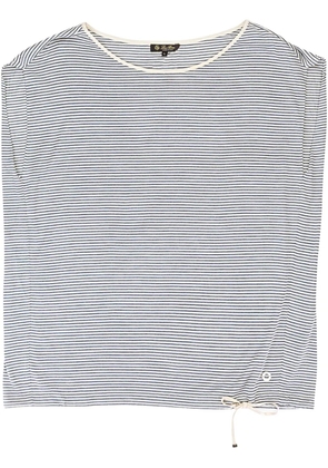 Loro Piana striped silk vest - White
