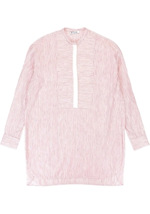 Loro Piana mock-neck striped shirt - Pink