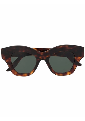 Lapima Tessa squared-concave frame sunglasses - Brown