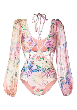 PatBO Iris cut-out bodysuit - Pink