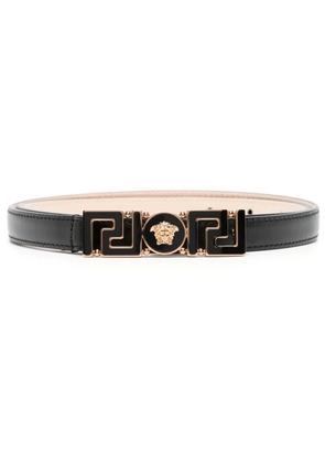 Versace Greca Goddess leather belt - Black