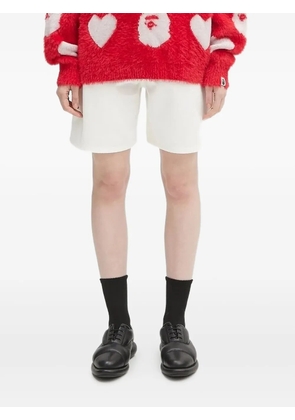 SAMSOE SAMSOE high-waisted denim shorts - White