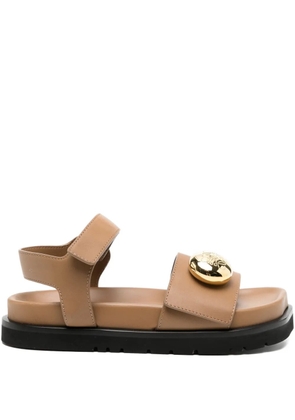 LOEWE leather sandals - Brown