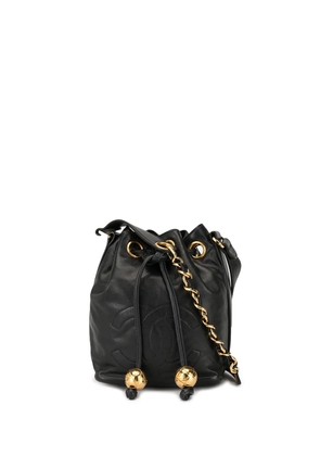 CHANEL Pre-Owned 1985-1993 mini CC drawstring shoulder bag - Black