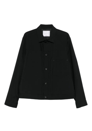 sacai button-fastening shirt jacket - Black