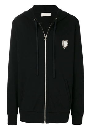 Ih Nom Uh Nit long embroidered hoodie - Black