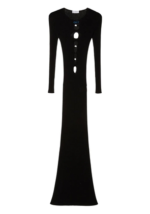 Off-White cut-out knitted dress - Black