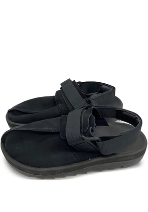 Reebok leather flat sandals - Black