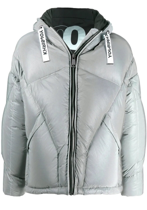Khrisjoy drawstring hooded down jacket - Silver