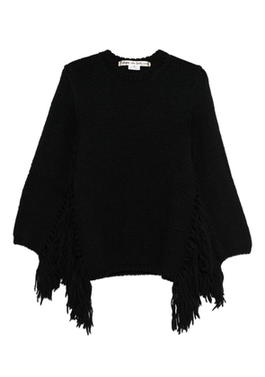 Comme Des Garçons fringed sweater - Black