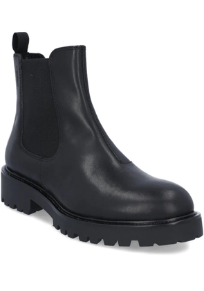VAGABOND elastic-panelled leather boots - Black