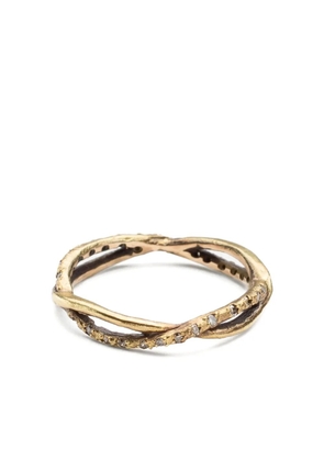 Noguchi 14kt yellow gold Daphne diamond ring