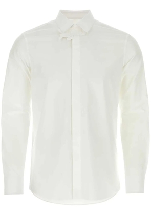 Valentino Garavani floral-patch poplin shirt - White