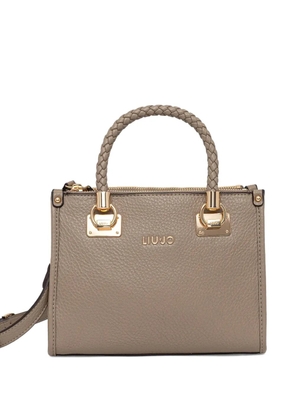 LIU JO braided-handle satchel - Brown
