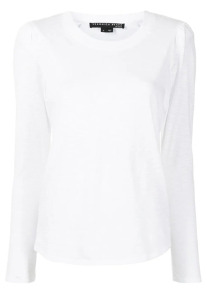 Veronica Beard round neck long-sleeved T-shirt - White