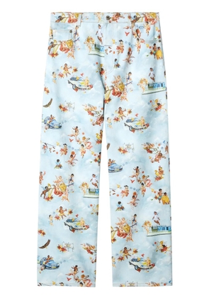 Off-White fresco-print jeans - Blue