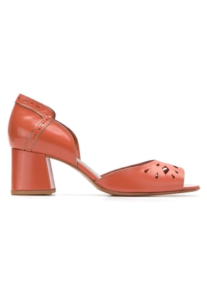 Sarah Chofakian 40mm leather pumps - Brown