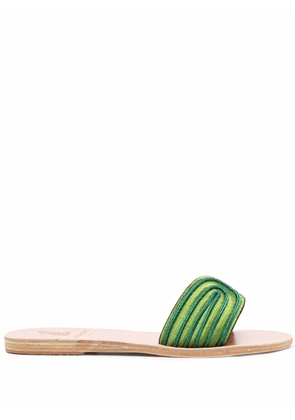 Ancient Greek Sandals The Harness slides - Green