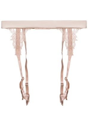 Fleur Of England Dahlia suspender belt - Pink