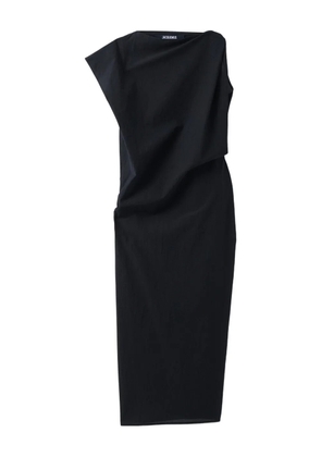 Jacquemus draped midi dress - Black