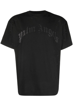 Palm Angels logo-print T-shirt - Black
