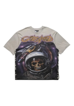 GODSPEED Space Traveller graphic T-shirt - Grey