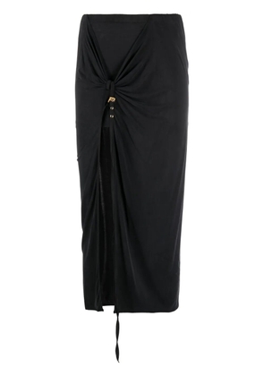 Jacquemus La jupe pareo Croissant midi skirt - Black