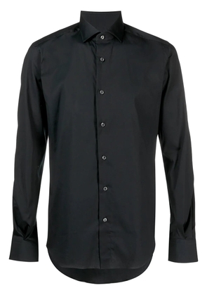 Xacus pointed collar slim-fit shirt - Black