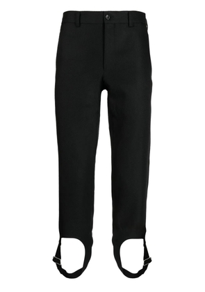Comme des Garçons Homme Plus buckle-detail cropped trousers - Black
