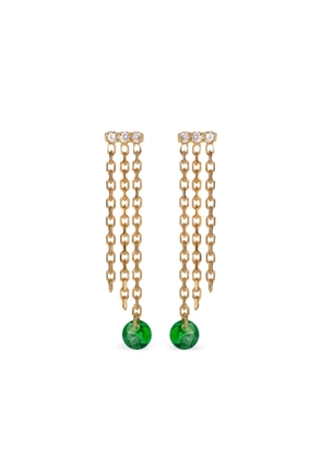 Raphaele Canot 18kt yellow gold Set Free tsavorite earrings