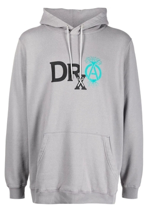 Neighborhood logo-print detail hoodie - Grey