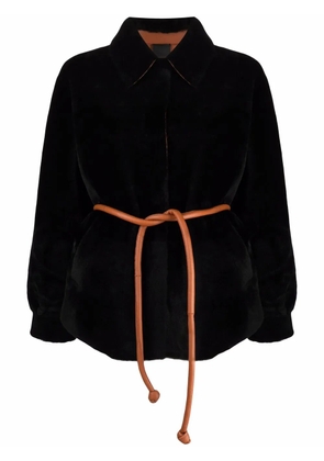 Blancha reversible merino coat - Black