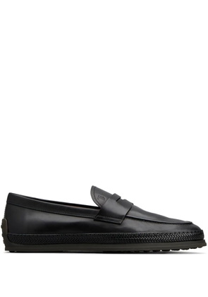 Tod's leather penny loafers - Black