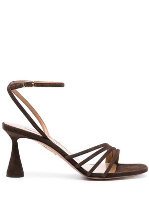 Aquazzura Latour 75mm suede sandals - Brown