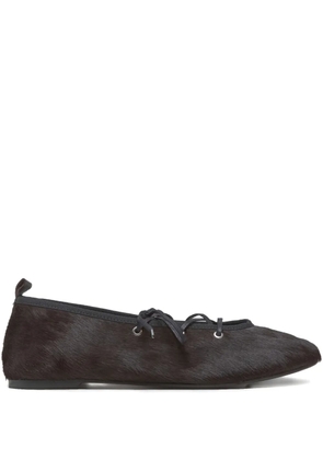 Paloma Wool leather ballet flats - Brown