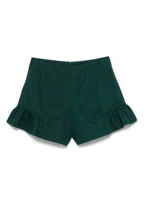 SANDRO ruched-detail shorts - Green