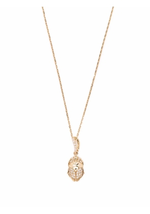 Aurelie Bidermann 18kt yellow gold Beetle diamond necklace