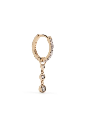 Maria Black 14kt yellow gold diamond Mademoiselle huggie earring