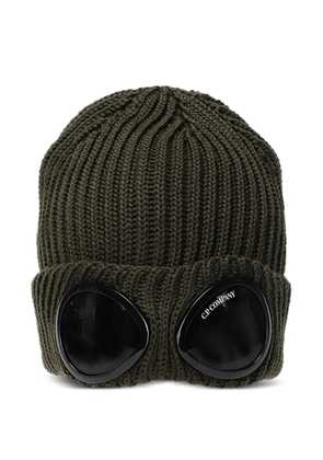 C.P. Company goggle-detail wool hat - Green