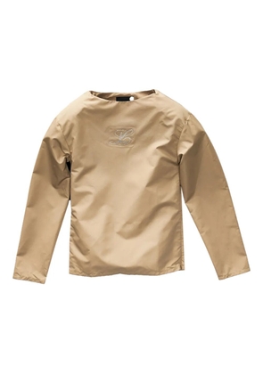 LUAR rhinestone-logo 'Beige' blouse - Neutrals