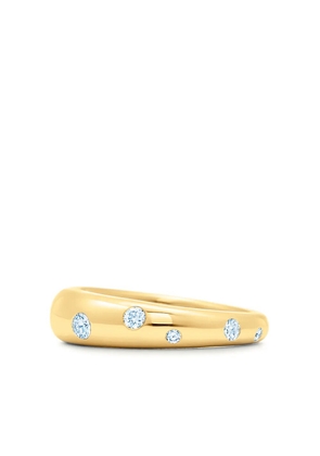 KWIAT 18kt yellow gold Cobblestone diamond accent ring